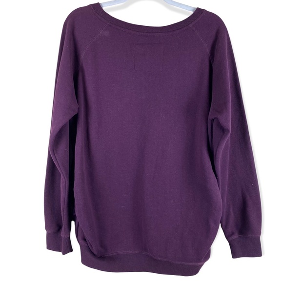 Love Maternity Burgundy Crewneck Pull Over Sweater Size XL - Picture 3 of 12